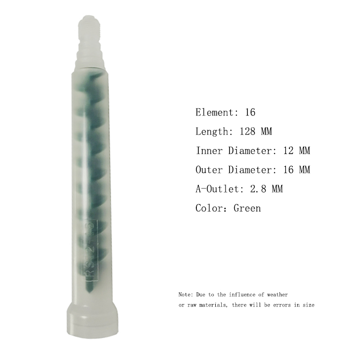 RS12-16 Dynamic Epoxy Mixing Nozzle Green