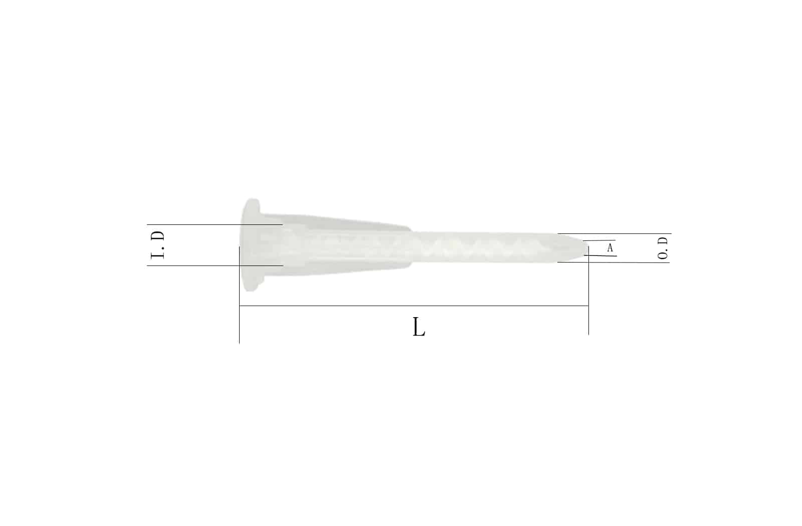 A11 Bayonet Epoxy Mixing Nozzle White Specification