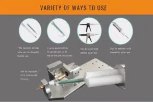 Quadro static mixer nozzle