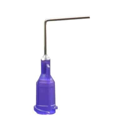 Angled Syringe Tip, 90 Degrees, 21 Gauge, Purple