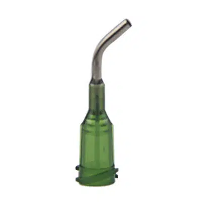 Angled Syringe Tip,14 Gauge, Olive, 45 Degrees