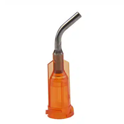 Angled Syringe Tip,15 Gauge, Amber, 45 Degrees