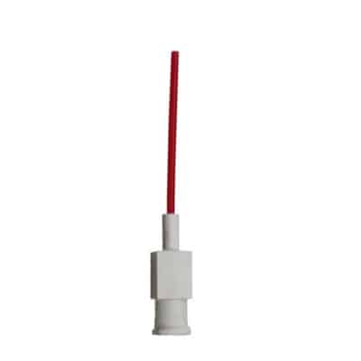 Corrosion Resistant Dispensing Needle, 18 Gauge, Red