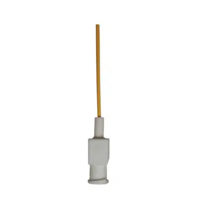 Corrosion Resistant Dispensing Needle, 20 Gauge, Yellow