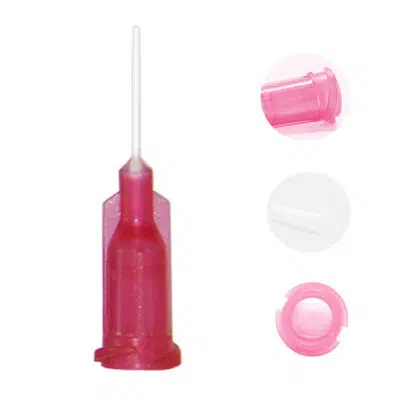 Flexible Dispensing Tip, 25 Gauge, Red