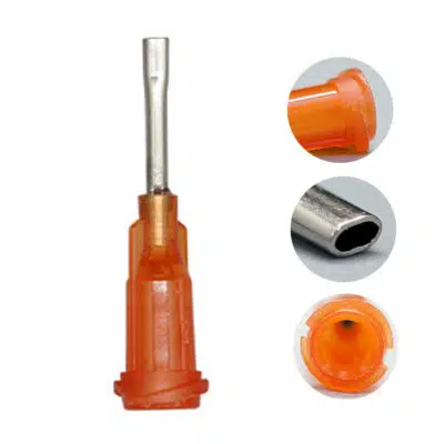 Oval Dispensing Tip, 15G Gauge, Amber