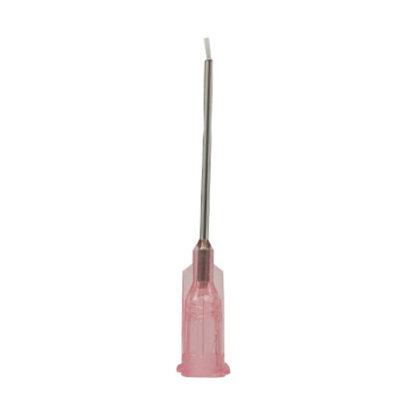 PTFE-lined Dispensing Tip 25 Gauge Pink 25.4mm