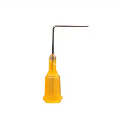 Angled Syringe Tip, 90 Degrees, 23 Gauge, Orange