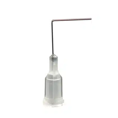 Angled Syringe Tip, 90 Degrees, 27 Gauge, Clear