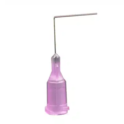 Angled Syringe Tip, 90 Degrees, 30 Gauge, Lavender