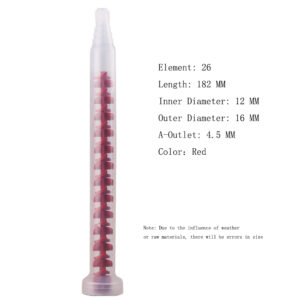 RM12-26 Dynamic Epoxy Mixing Nozzle Red