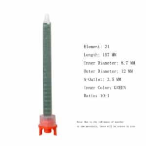 F10 Twist Lock Type Static Mixer Nozzle Details