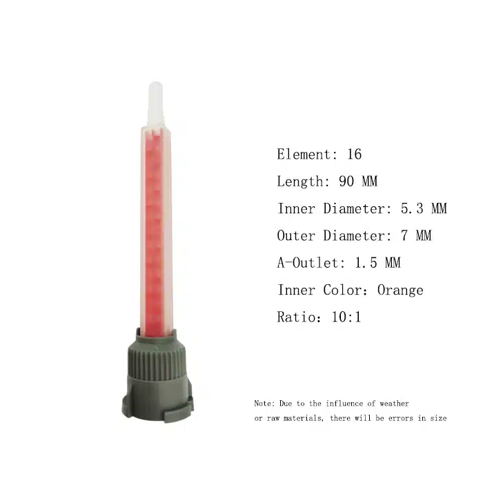 F6 Twist Lock Type Static Mixer Nozzle Details