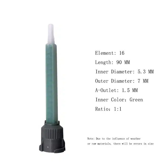F7 Twist Lock Type Static Mixer Nozzle Details
