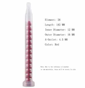 RM12-26 Dynamic Epoxy Mixing Nozzle Red