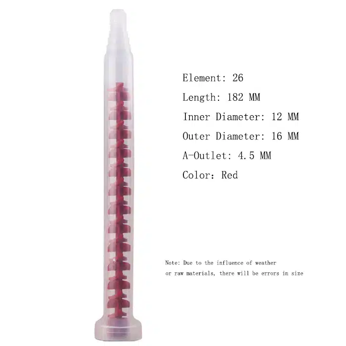 RM12-26 Dynamic Epoxy Mixing Nozzle Red