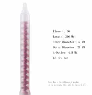 RM17-26 Dynamic Epoxy Mixing Nozzle Red