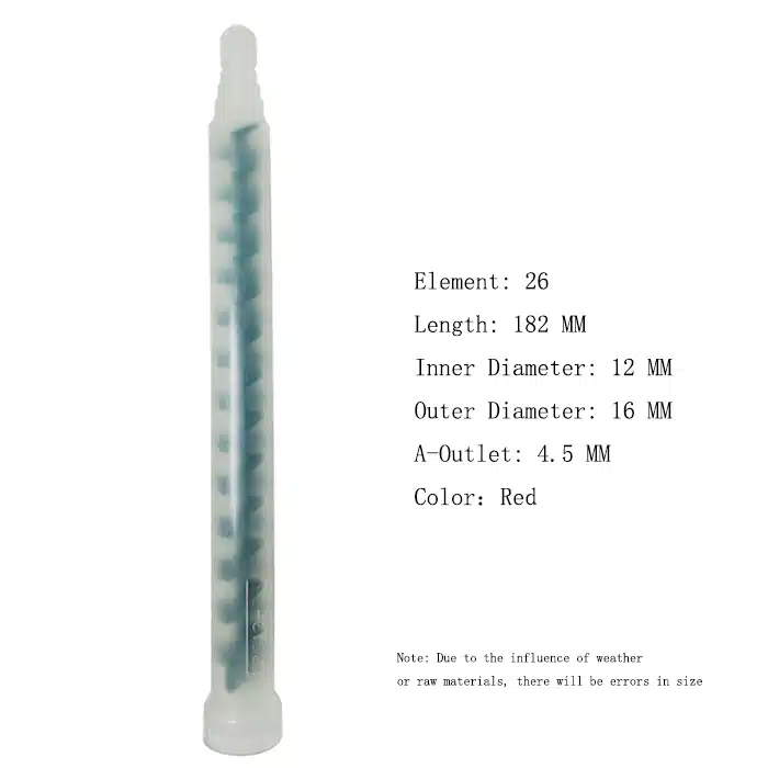 RS12-26 Adhesive Mixing Nozzle RS12-26 Dynamic Epoxy Mixing Nozzle Green