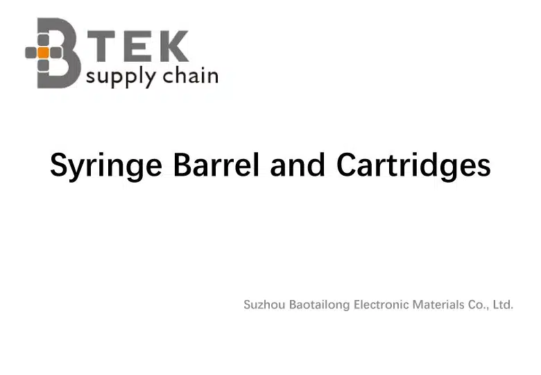 syringe barrels and cartridges