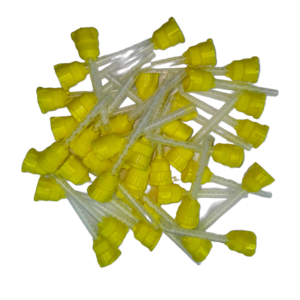 Dispensing mixing nozzles