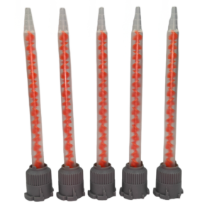 Helical mixing nozzles