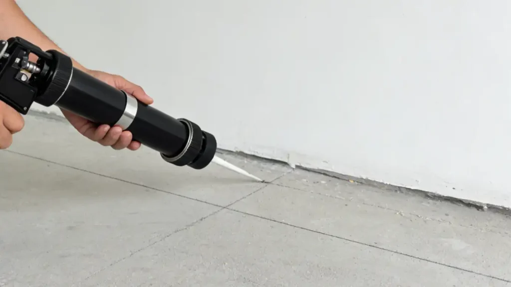Pneumatic glue gun for floor caulking